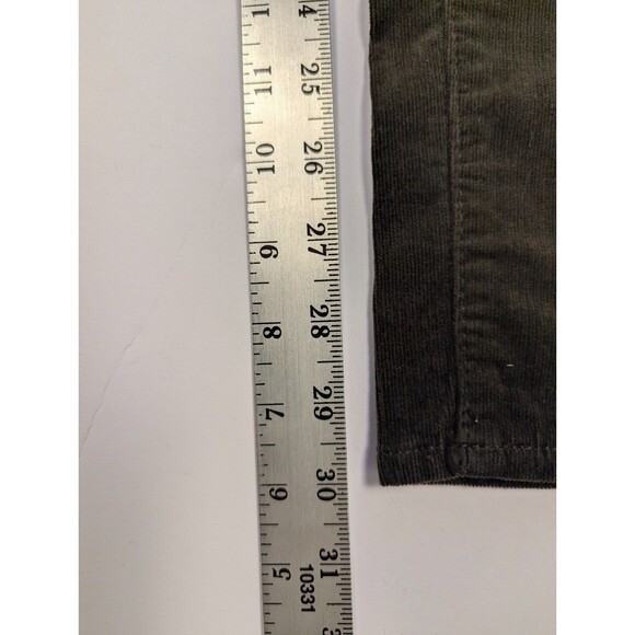 Ann Taylor Loft Modern Skinny Size 12 Green Corduroy Pants 32 Waist 30 Inseam - Picture 11 of 13